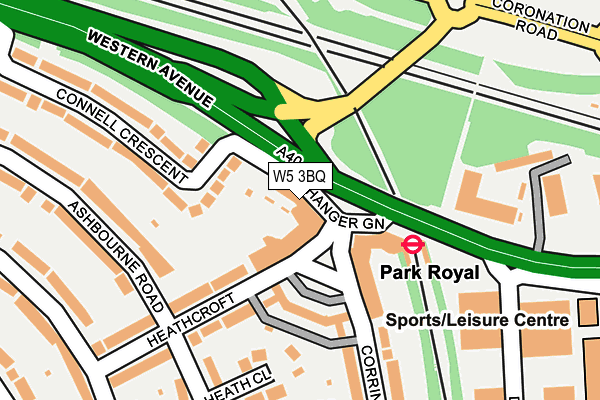 W5 3BQ map - OS OpenMap – Local (Ordnance Survey) W5 3BQ map - OS OpenMap – Local (Ordnance Survey)