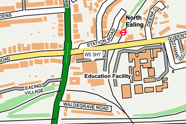 W5 3HY map - OS OpenMap – Local (Ordnance Survey) W5 3HY map - OS OpenMap – Local (Ordnance Survey)