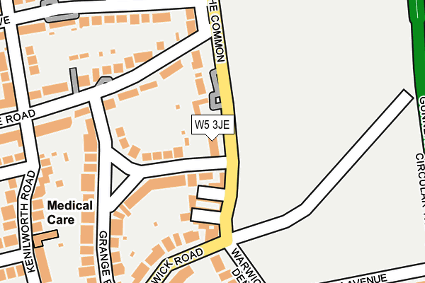 W5 3JE map - OS OpenMap – Local (Ordnance Survey) W5 3JE map - OS OpenMap – Local (Ordnance Survey)