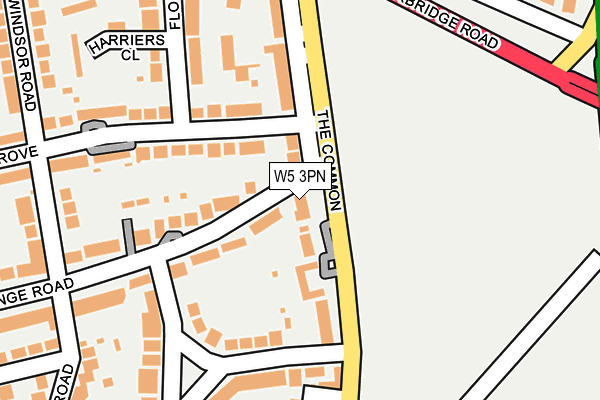 W5 3PN map - OS OpenMap – Local (Ordnance Survey) W5 3PN map - OS OpenMap – Local (Ordnance Survey)