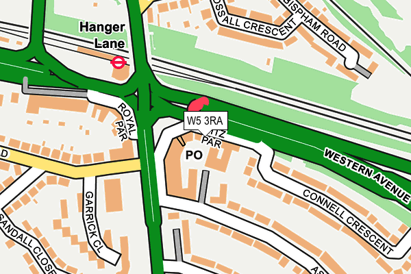 W5 3RA map - OS OpenMap – Local (Ordnance Survey) W5 3RA map - OS OpenMap – Local (Ordnance Survey)