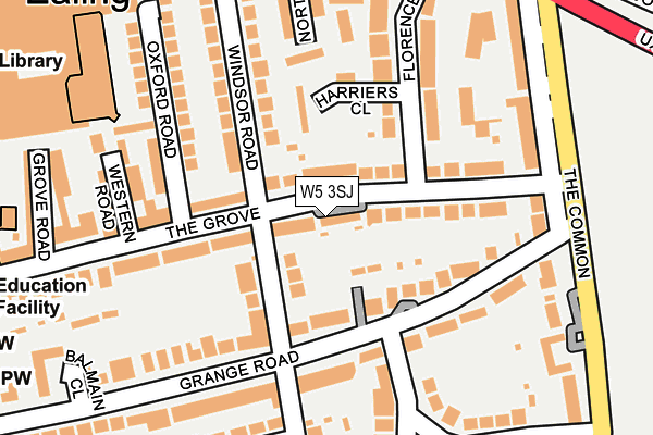 W5 3SJ map - OS OpenMap – Local (Ordnance Survey) W5 3SJ map - OS OpenMap – Local (Ordnance Survey)