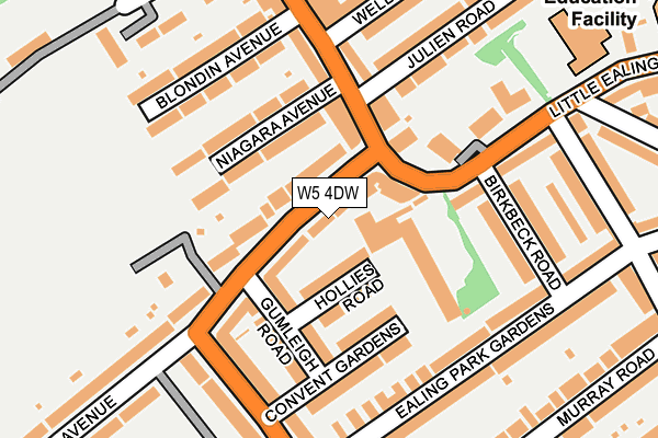 W5 4DW map - OS OpenMap – Local (Ordnance Survey) W5 4DW map - OS OpenMap – Local (Ordnance Survey)