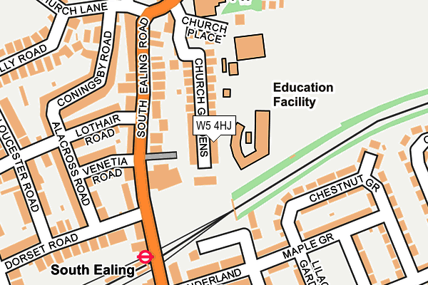 W5 4HJ map - OS OpenMap – Local (Ordnance Survey) W5 4HJ map - OS OpenMap – Local (Ordnance Survey)