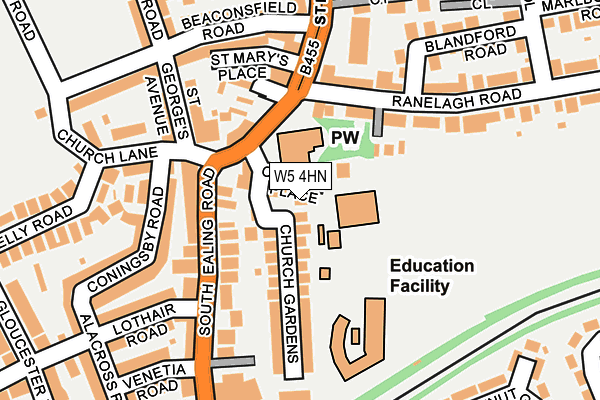 W5 4HN map - OS OpenMap – Local (Ordnance Survey) W5 4HN map - OS OpenMap – Local (Ordnance Survey)