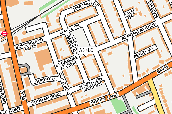 W5 4LQ map - OS OpenMap – Local (Ordnance Survey) W5 4LQ map - OS OpenMap – Local (Ordnance Survey)