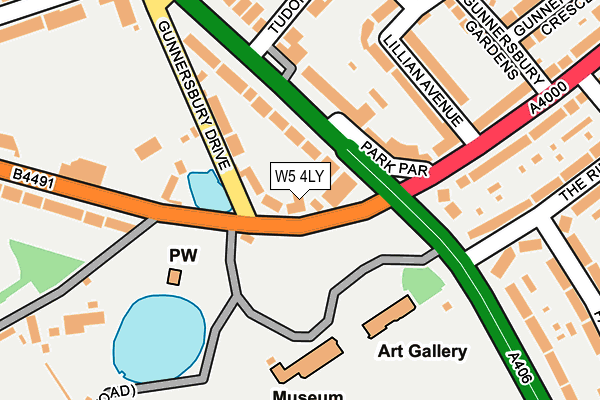 W5 4LY map - OS OpenMap – Local (Ordnance Survey) W5 4LY map - OS OpenMap – Local (Ordnance Survey)