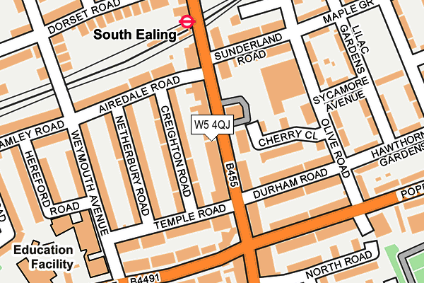 W5 4QJ map - OS OpenMap – Local (Ordnance Survey) W5 4QJ map - OS OpenMap – Local (Ordnance Survey)