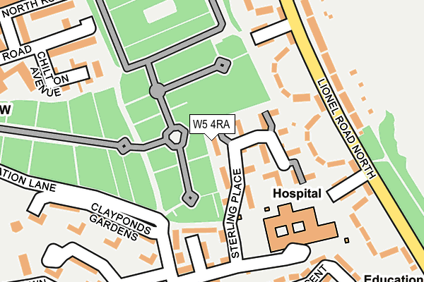 W5 4RA map - OS OpenMap – Local (Ordnance Survey) W5 4RA map - OS OpenMap – Local (Ordnance Survey)