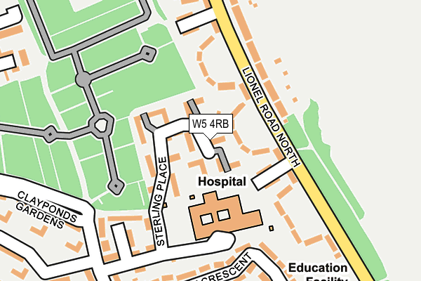 W5 4RB map - OS OpenMap – Local (Ordnance Survey) W5 4RB map - OS OpenMap – Local (Ordnance Survey)