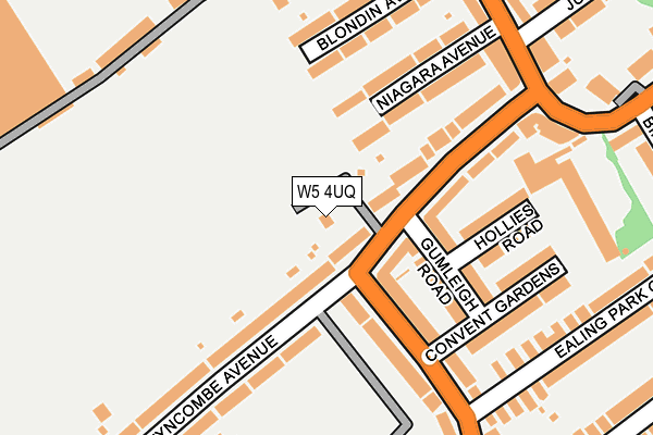 W5 4UQ map - OS OpenMap – Local (Ordnance Survey) W5 4UQ map - OS OpenMap – Local (Ordnance Survey)