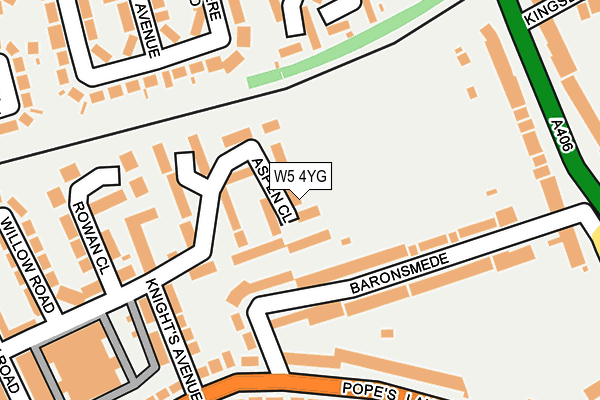 W5 4YG map - OS OpenMap – Local (Ordnance Survey) W5 4YG map - OS OpenMap – Local (Ordnance Survey)