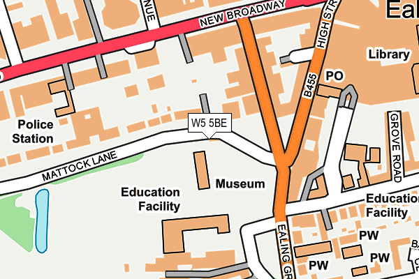 W5 5BE map - OS OpenMap – Local (Ordnance Survey) W5 5BE map - OS OpenMap – Local (Ordnance Survey)