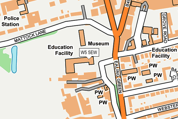 W5 5EW map - OS OpenMap – Local (Ordnance Survey) W5 5EW map - OS OpenMap – Local (Ordnance Survey)