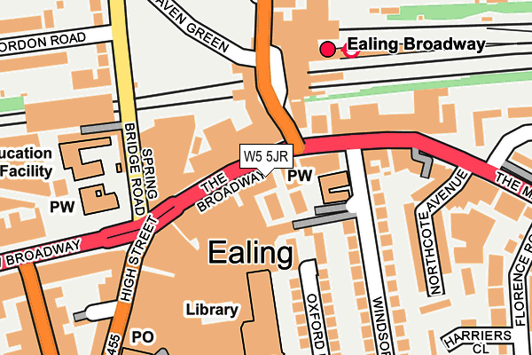 W5 5JR map - OS OpenMap – Local (Ordnance Survey) W5 5JR map - OS OpenMap – Local (Ordnance Survey)