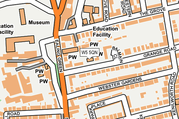 W5 5QN map - OS OpenMap – Local (Ordnance Survey) W5 5QN map - OS OpenMap – Local (Ordnance Survey)