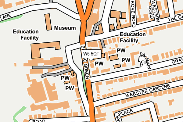 W5 5QT map - OS OpenMap – Local (Ordnance Survey) W5 5QT map - OS OpenMap – Local (Ordnance Survey)