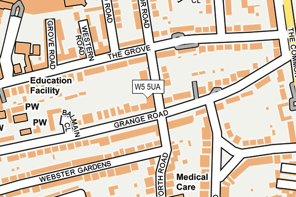 W5 5UA map - OS OpenMap – Local (Ordnance Survey) W5 5UA map - OS OpenMap – Local (Ordnance Survey)