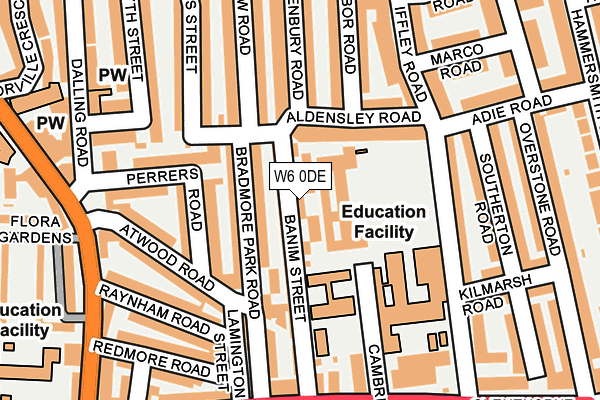 W6 0DE map - OS OpenMap – Local (Ordnance Survey) W6 0DE map - OS OpenMap – Local (Ordnance Survey)