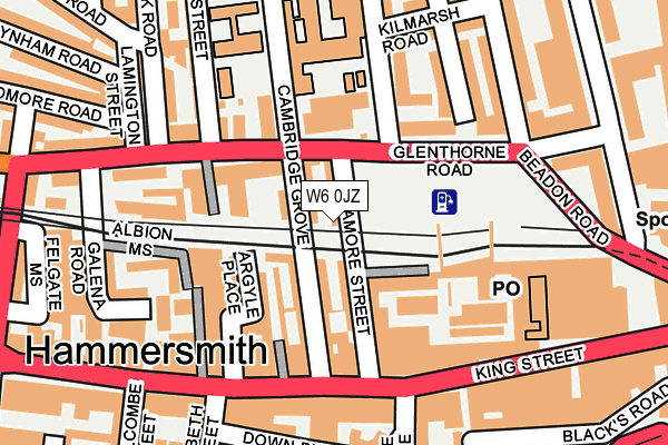 W6 0JZ map - OS OpenMap – Local (Ordnance Survey) W6 0JZ map - OS OpenMap – Local (Ordnance Survey)