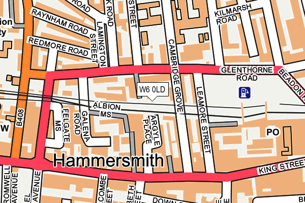 W6 0LD map - OS OpenMap – Local (Ordnance Survey) W6 0LD map - OS OpenMap – Local (Ordnance Survey)