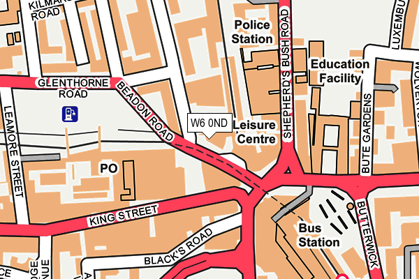 W6 0ND map - OS OpenMap – Local (Ordnance Survey) W6 0ND map - OS OpenMap – Local (Ordnance Survey)