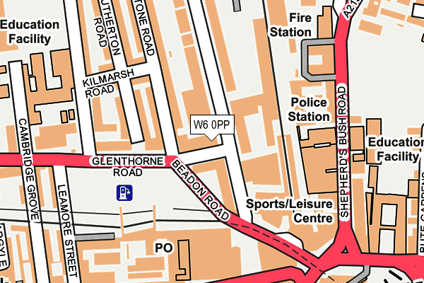 W6 0PP map - OS OpenMap – Local (Ordnance Survey) W6 0PP map - OS OpenMap – Local (Ordnance Survey)