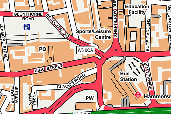 W6 0QA map - OS OpenMap – Local (Ordnance Survey) W6 0QA map - OS OpenMap – Local (Ordnance Survey)