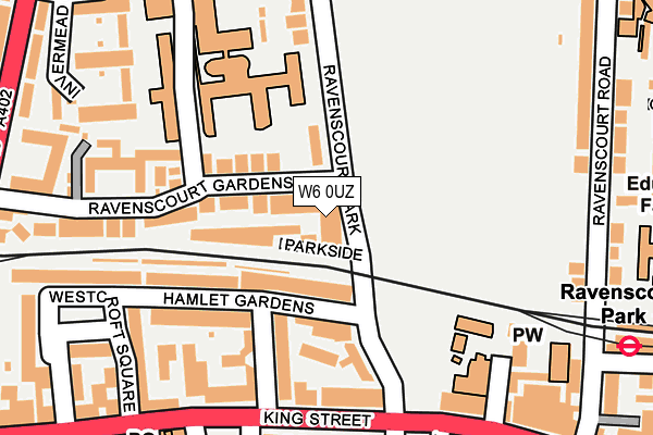 W6 0UZ map - OS OpenMap – Local (Ordnance Survey) W6 0UZ map - OS OpenMap – Local (Ordnance Survey)