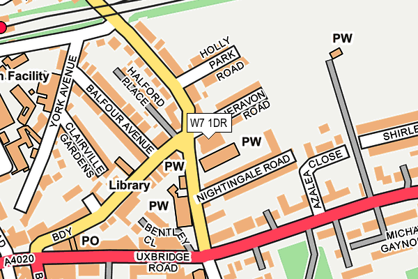 W7 1DR map - OS OpenMap – Local (Ordnance Survey) W7 1DR map - OS OpenMap – Local (Ordnance Survey)