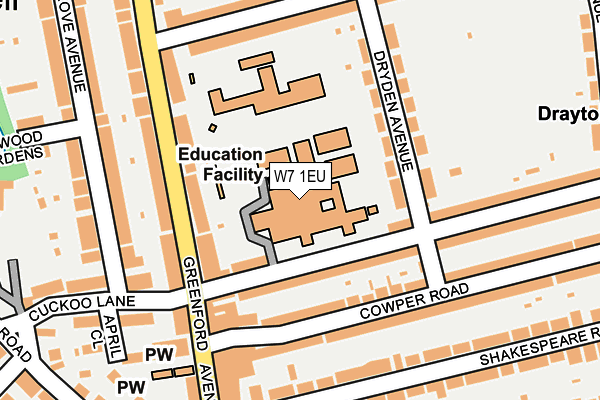 W7 1EU map - OS OpenMap – Local (Ordnance Survey) W7 1EU map - OS OpenMap – Local (Ordnance Survey)