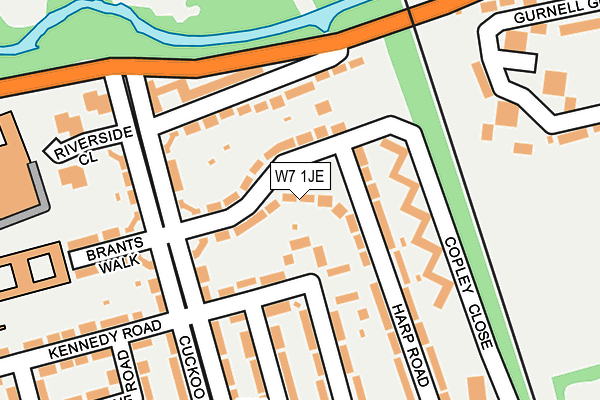 W7 1JE map - OS OpenMap – Local (Ordnance Survey) W7 1JE map - OS OpenMap – Local (Ordnance Survey)