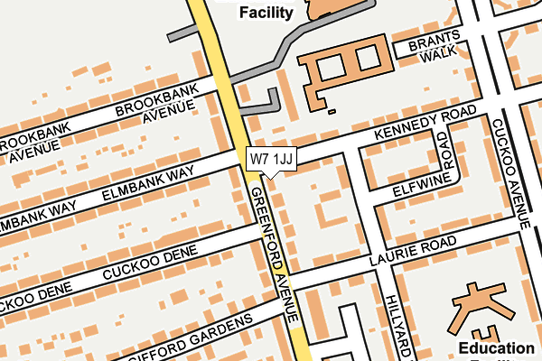 W7 1JJ map - OS OpenMap – Local (Ordnance Survey) W7 1JJ map - OS OpenMap – Local (Ordnance Survey)