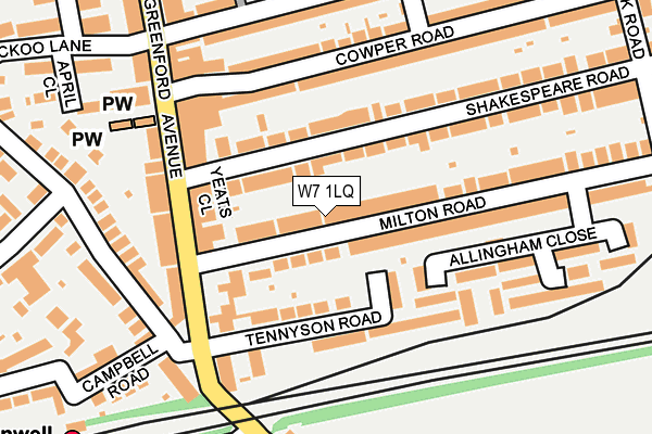 W7 1LQ map - OS OpenMap – Local (Ordnance Survey) W7 1LQ map - OS OpenMap – Local (Ordnance Survey)