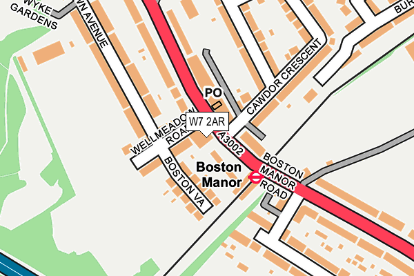 W7 2AR map - OS OpenMap – Local (Ordnance Survey) W7 2AR map - OS OpenMap – Local (Ordnance Survey)