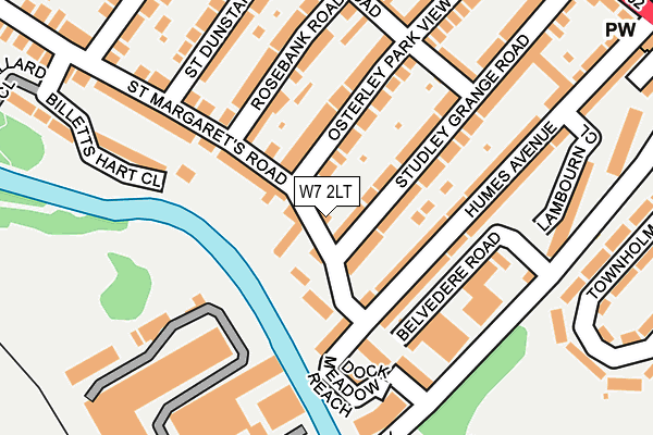 W7 2LT map - OS OpenMap – Local (Ordnance Survey) W7 2LT map - OS OpenMap – Local (Ordnance Survey)