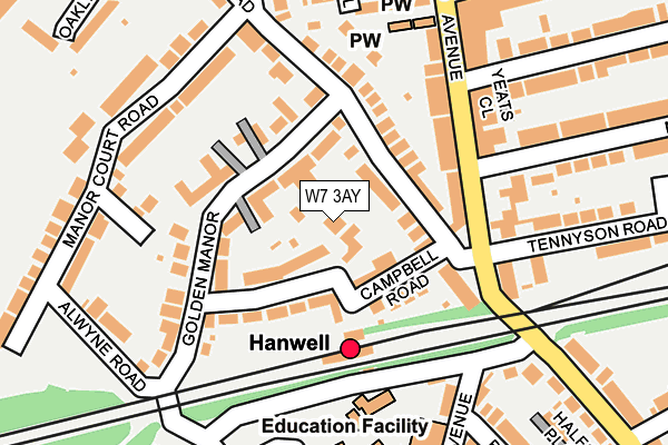 W7 3AY map - OS OpenMap – Local (Ordnance Survey) W7 3AY map - OS OpenMap – Local (Ordnance Survey)