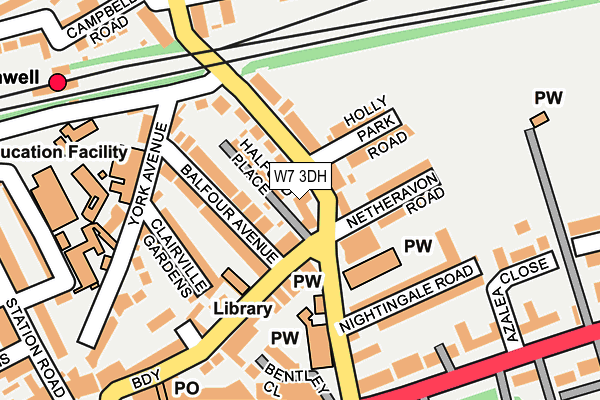 W7 3DH map - OS OpenMap – Local (Ordnance Survey) W7 3DH map - OS OpenMap – Local (Ordnance Survey)