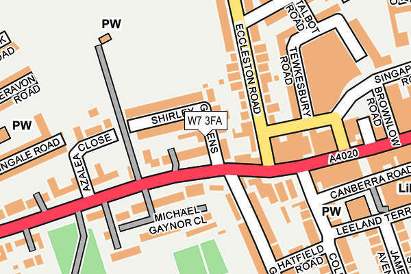 W7 3FA map - OS OpenMap – Local (Ordnance Survey) W7 3FA map - OS OpenMap – Local (Ordnance Survey)