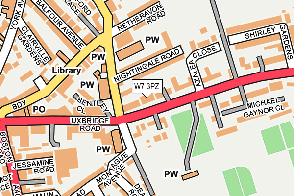 W7 3PZ map - OS OpenMap – Local (Ordnance Survey) W7 3PZ map - OS OpenMap – Local (Ordnance Survey)