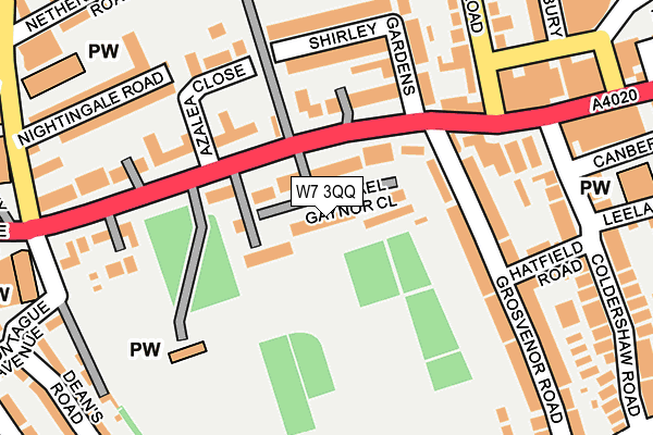 W7 3QQ map - OS OpenMap – Local (Ordnance Survey) W7 3QQ map - OS OpenMap – Local (Ordnance Survey)