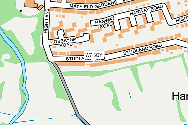 W7 3QY map - OS OpenMap – Local (Ordnance Survey) W7 3QY map - OS OpenMap – Local (Ordnance Survey)