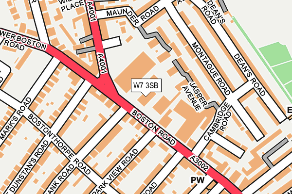 W7 3SB map - OS OpenMap – Local (Ordnance Survey) W7 3SB map - OS OpenMap – Local (Ordnance Survey)