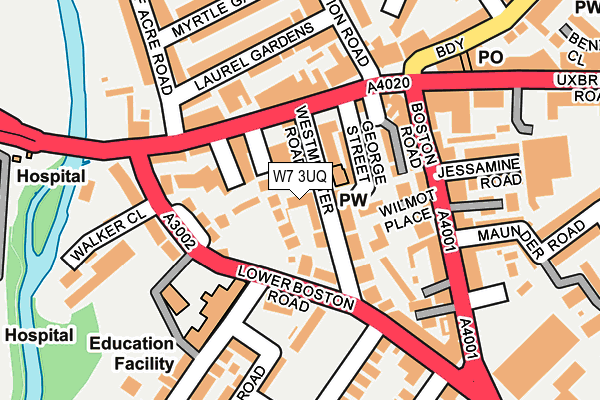 W7 3UQ map - OS OpenMap – Local (Ordnance Survey) W7 3UQ map - OS OpenMap – Local (Ordnance Survey)