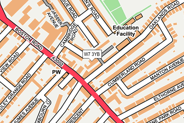 W7 3YB map - OS OpenMap – Local (Ordnance Survey) W7 3YB map - OS OpenMap – Local (Ordnance Survey)