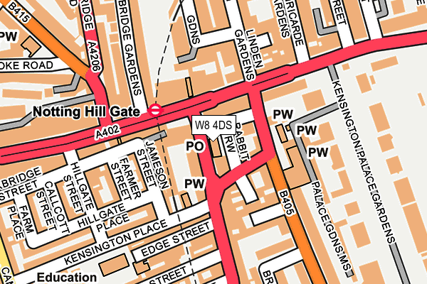 W8 4DS map - OS OpenMap – Local (Ordnance Survey) W8 4DS map - OS OpenMap – Local (Ordnance Survey)