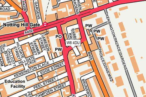 W8 4DU map - OS OpenMap – Local (Ordnance Survey) W8 4DU map - OS OpenMap – Local (Ordnance Survey)