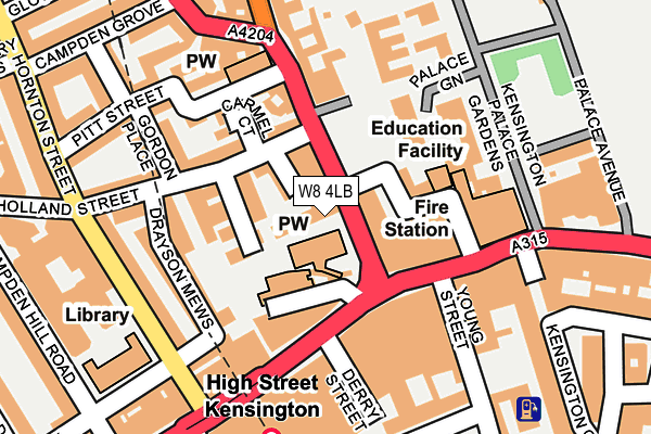 W8 4LB map - OS OpenMap – Local (Ordnance Survey) W8 4LB map - OS OpenMap – Local (Ordnance Survey)