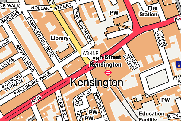 W8 4NP map - OS OpenMap – Local (Ordnance Survey) W8 4NP map - OS OpenMap – Local (Ordnance Survey)