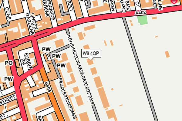 W8 4QP map - OS OpenMap – Local (Ordnance Survey) W8 4QP map - OS OpenMap – Local (Ordnance Survey)